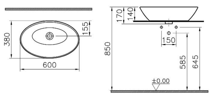 Lavoar Vitra Geo (4423B003-0016)