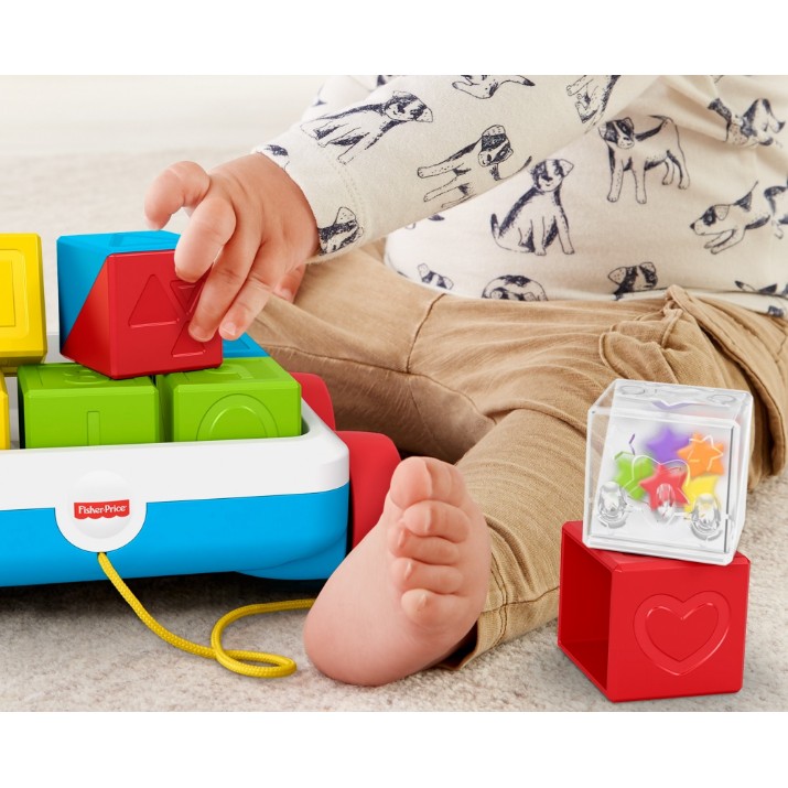 Jucarie de impins si tras Fisher Price Bright Cubes (GJW10)