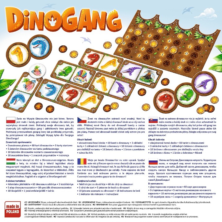 Joc educativ de masa Trefl Dinogang (02080)