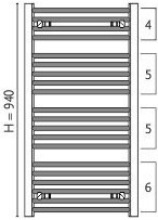Полотенцесушитель Gorgiel Wezyr AW 94/50 Cream 04 (11)