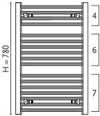Полотенцесушитель Gorgiel Wezyr AW 78/50 Cream 04 (11)