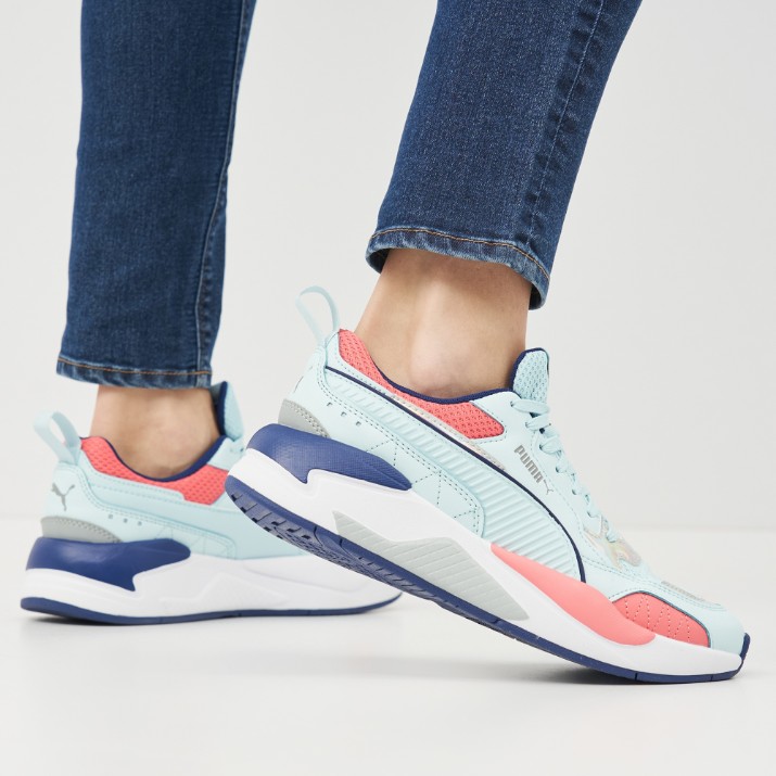 Кроссовки женские Puma X-Ray 2 Square Iri Wmn'S Blue Glow/Sun Kissed Coral/Puma Silver 41