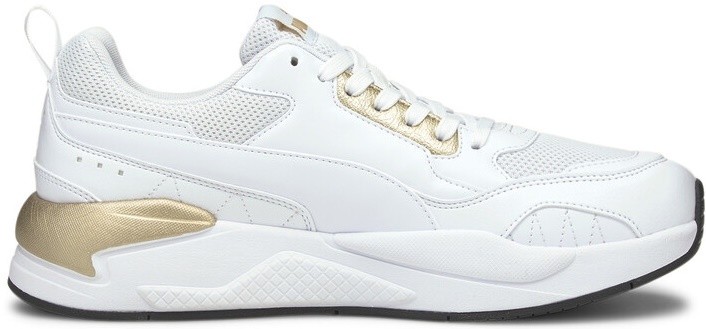 Adidași pentru dame Puma X-Ray 2 Square Metallic Puma White/Team Gold/Black 40.5