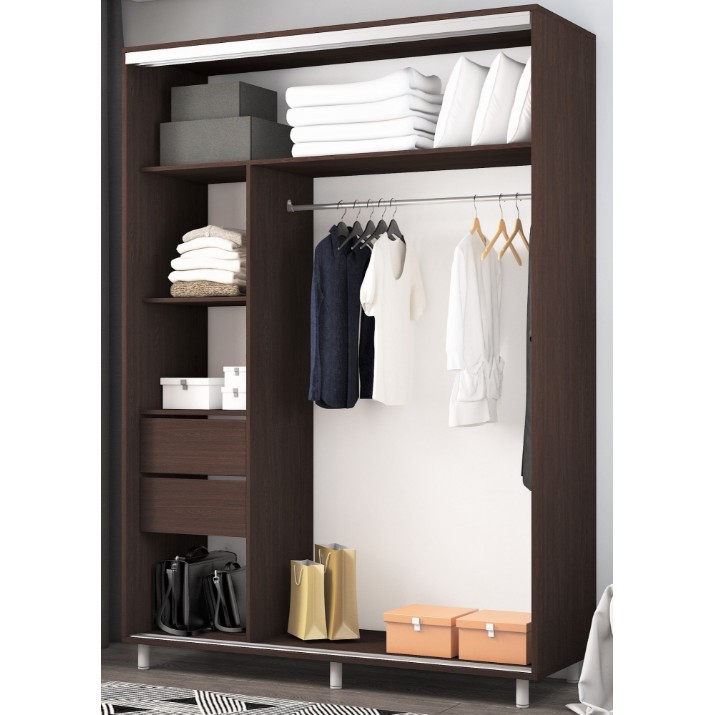 Шкаф-купе Mobildor-Lux Aron S 180x220 (2226 Wenghe)