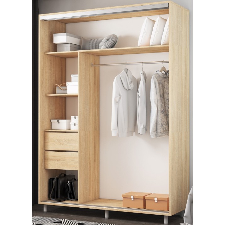 Шкаф-купе Mobildor-Lux Aron-S Mirror 180x220 Oak Sonoma (arons4480)