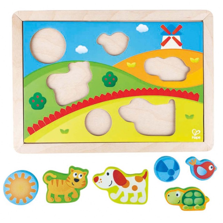 Пазл Hape Sunny Valley Puzle 3in1 (E1601A)