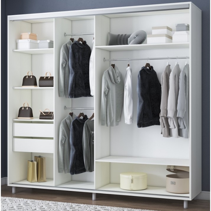 Шкаф-купе Mobildor-Lux Aron Mirror 220x220 White (aron1624)