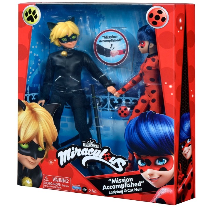 Păpușa Miraculous Ladybug si Cat Noir S2 (50365)