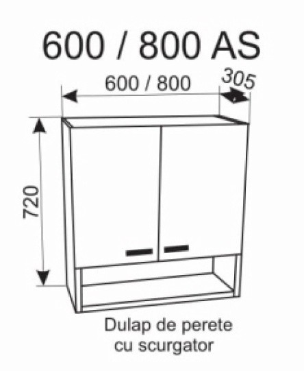 Кухонный модуль Ambianta Fresh 800 AS Cappuccino