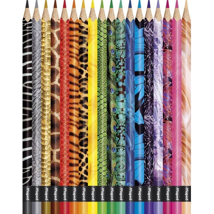 Creioane colorate Maped Animals 18pcs