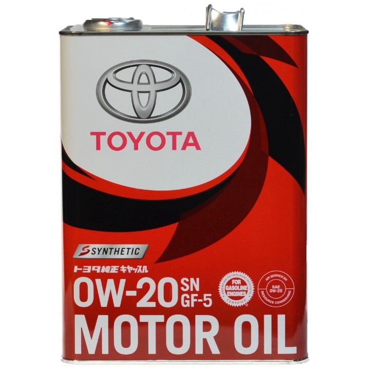 Моторное масло Toyota Castle Motor Oil SP 0W-20 4L