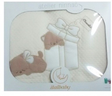 Plapumă pentru bebeluși Italbaby Chocolat 110x150cm (020.2000-0071) Beige