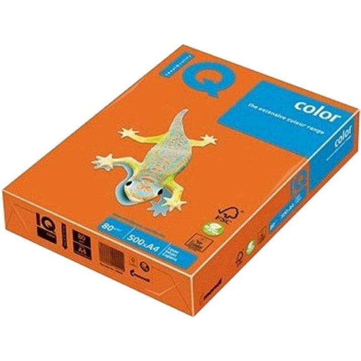 Hartie copiator Mondi A4 IQ Color Neon Orange 500p 80g/m2 NEOOR