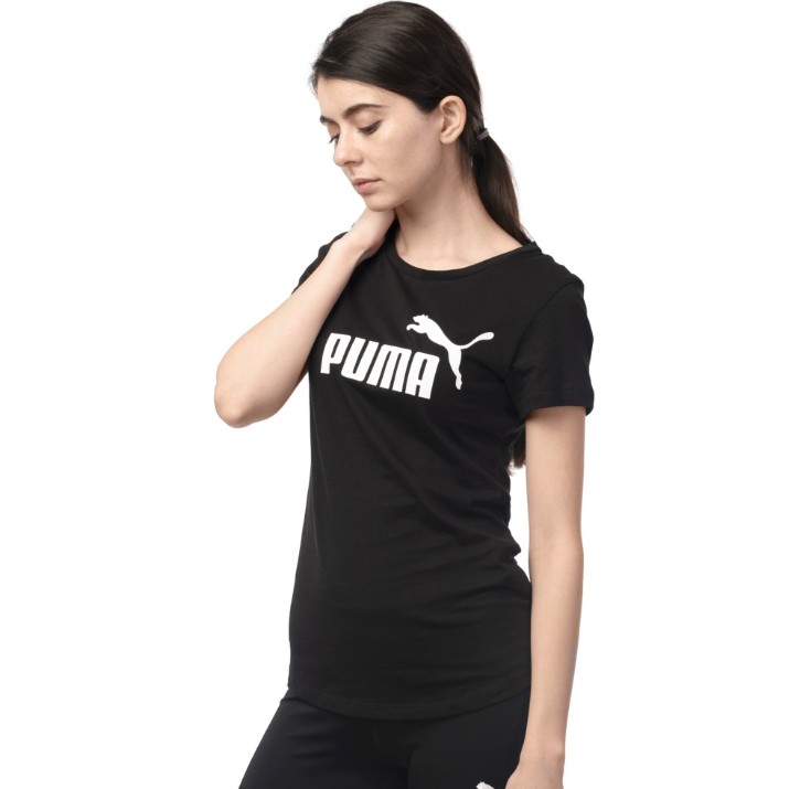 Tricou de dame Puma Ess Logo Tee Puma Black, s.XL