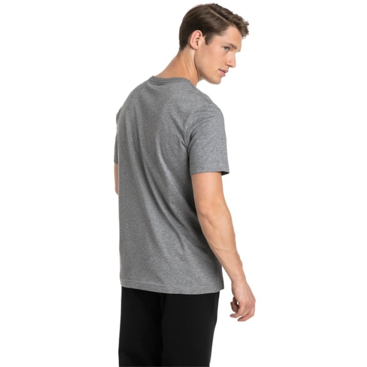 Tricou bărbătesc Puma ESS Small Logo Tee Medium Gray Heather/Cat S