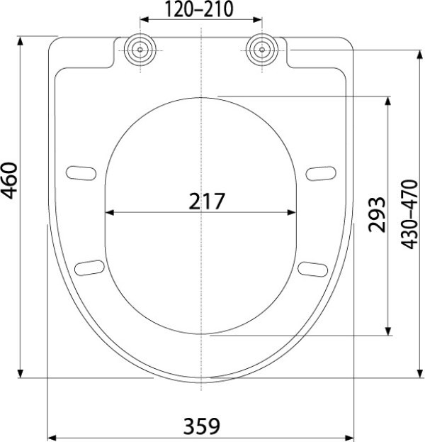 Capac de toaletă Alcaplast A67 DRP (6022)