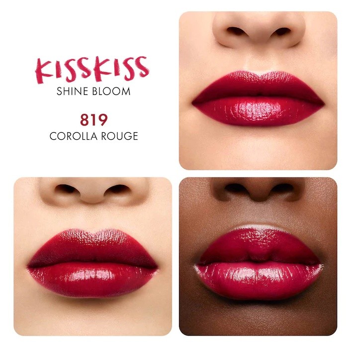 Помада для губ Guerlain KissKiss Shine Bloom 819 Corolla Rouge