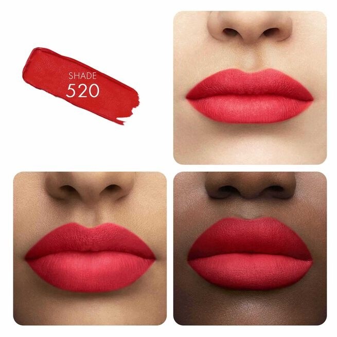 Ruj de buze Guerlain KissKiss Tender Matte 16H Comfort 520 Sexy Coral