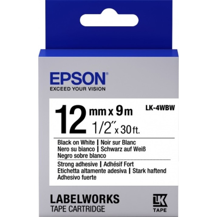 Сатиновая лента Epson LK4WBW (C53S654016)