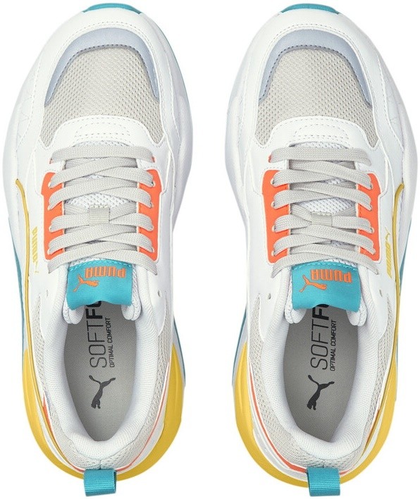 Кроссовки женские Puma X-Ray 2 Square Puma White/Gray Violet/Nrgy Peach/Viridian Green 40