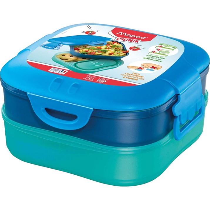 Ланч-бокс для школы Maped Concept Kids 3in1 Blue