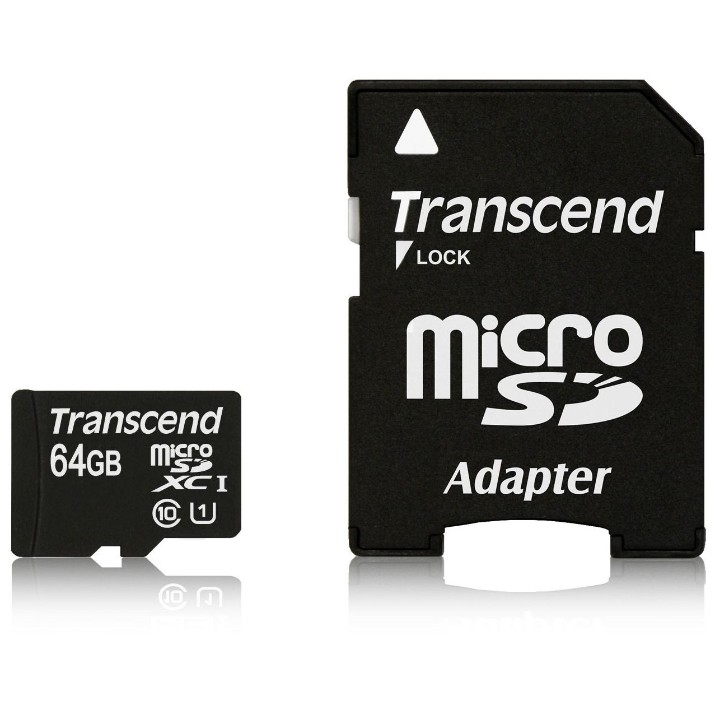 Сard de memorie Transcend MicroSDXC 64Gb Class 10 UHS-I (TS64GUSDU1)