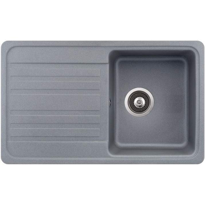 Chiuvetă de bucătărie Aquasanita Helika Notus SQ101 Alumetallic