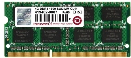 Memorie Transcend 4Gb DDR3L-PC12800 SODIMM CL11