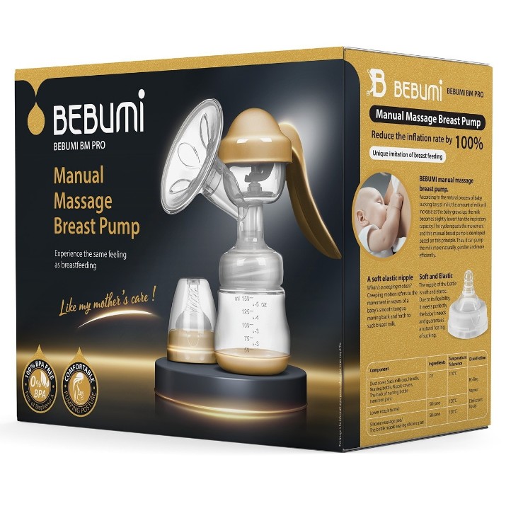 Pompa manuală pentru sân Bebumi BM Pro White