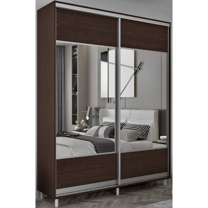 Шкаф-купе Mobildor-Lux Aron S 120x220 (2226 Wenghe) K1