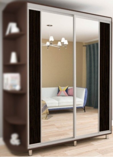 Шкаф-купе Mobildor-Lux Aron S 150x220 (2226 Wenghe) K2