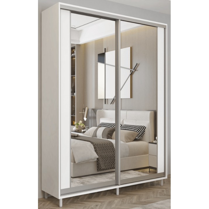 Dulap cu uşi glisante Mobildor-Lux Aron-S 100x220 White (arons4846) K2
