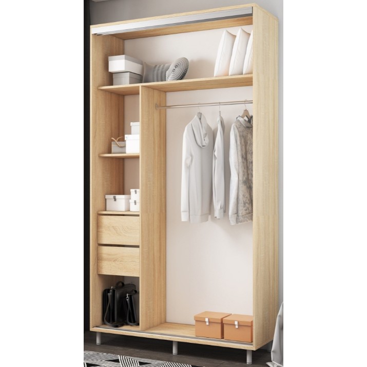 Шкаф-купе Mobildor-Lux Aron-S 100x220 Oak Sonoma (arons4851) K2