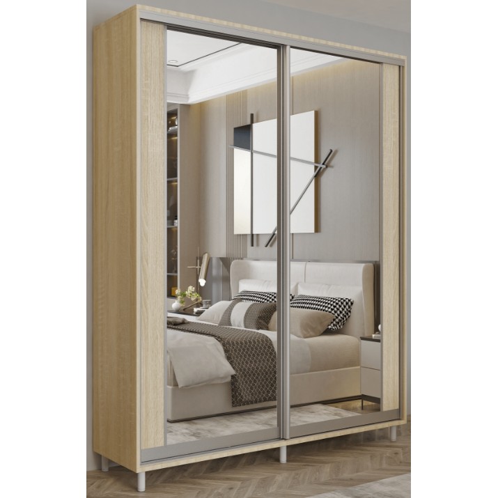 Dulap cu uşi glisante Mobildor-Lux Aron-S 170x220 Oak Sonoma (arons4045) K2