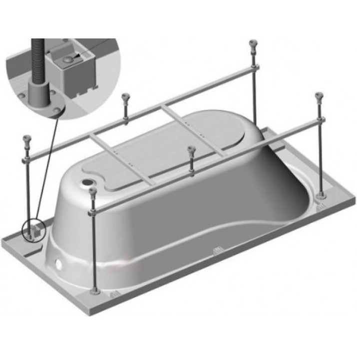 Каркас для ванны VentoSpa Novaro1500x700