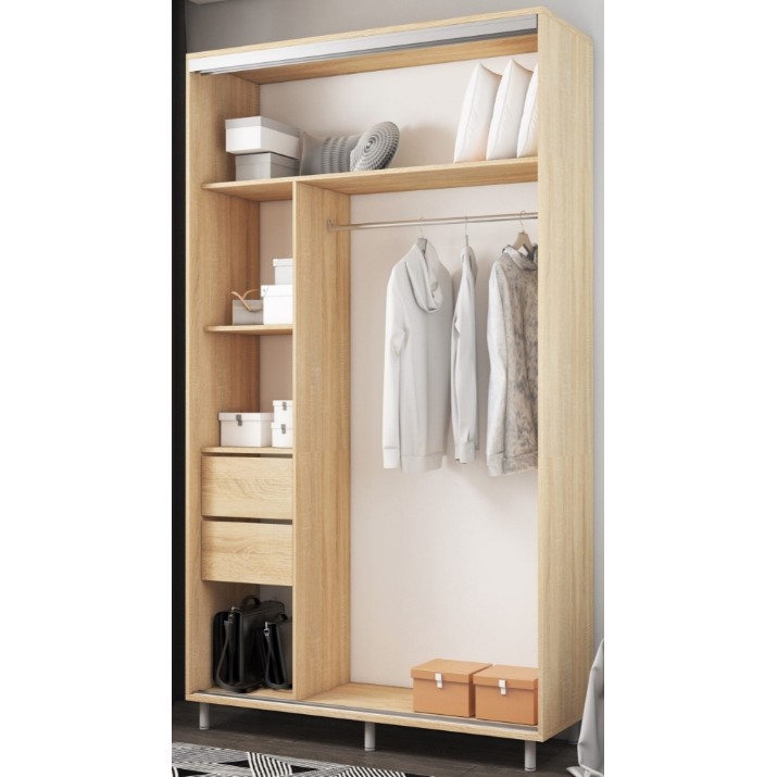 Dulap cu uşi glisante Mobildor-Lux Aron-S 110x220 Oak Sonoma (arons5096) K3
