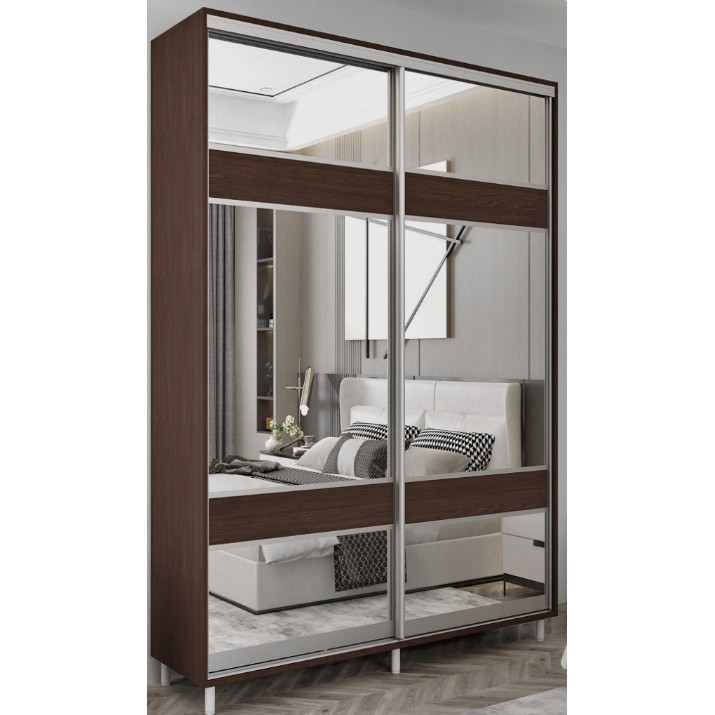 Шкаф-купе Mobildor-Lux Aron S 110x220 (2226 Wenghe) K3