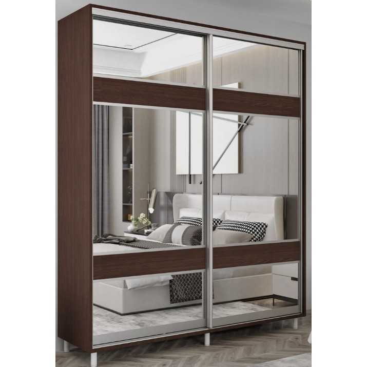 Шкаф-купе Mobildor-Lux Aron S 190x220 (2226 Wenghe) K3
