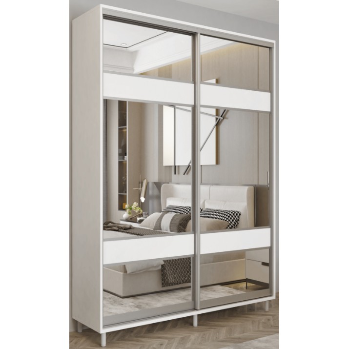 Dulap cu uşi glisante Mobildor-Lux Aron-S 100x220 White (arons4862) K3