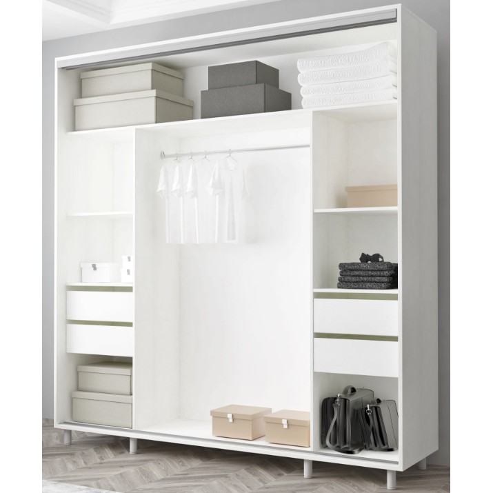 Шкаф-купе Mobildor-Lux Aron-S 200x220 White (arons5027) K3