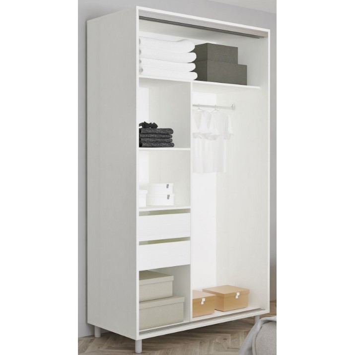 Шкаф-купе Mobildor-Lux Aron-S Mirror 110x220 White (arons4910)