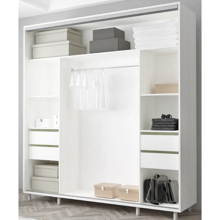 Шкаф-купе Mobildor-Lux Aron-S Mirror 190x220 White (arons4619)