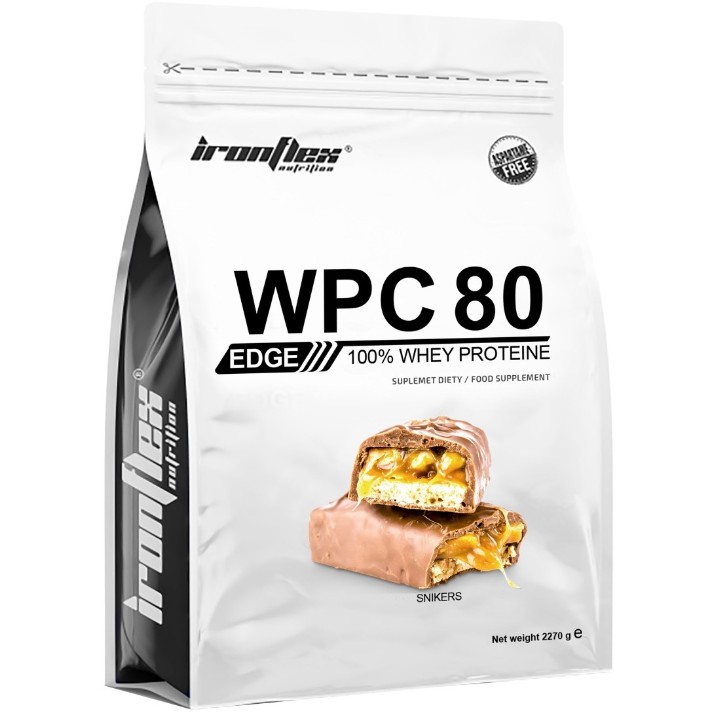 Proteină IronFlex WPC80 EDGE Snickers 2270g