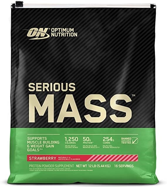 Gainer Optimum Nutrition Serious Mass Strawberry 5440g