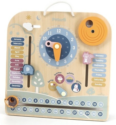 Calendar pentru copii Viga Calendar and Clock (44056)