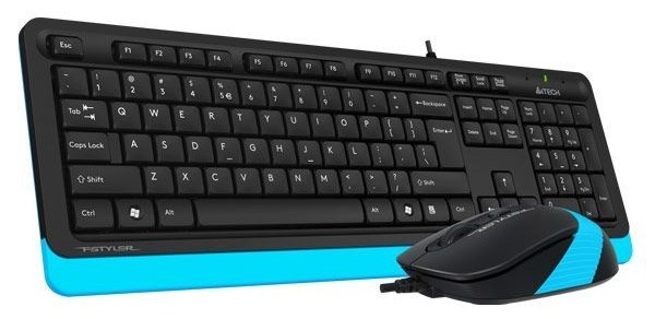 Set A4Tech F1010 Black/Blue