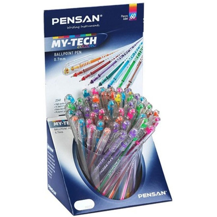 Набор ручек Pensan My-Tech 60pcs Multicolor