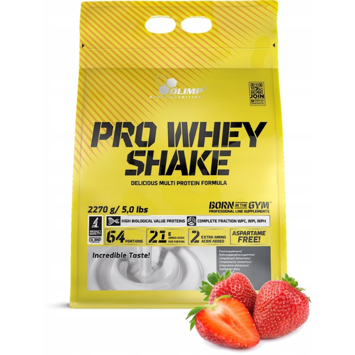 Proteină Olimp Pro Whey Shake Strawberry 2.27kg