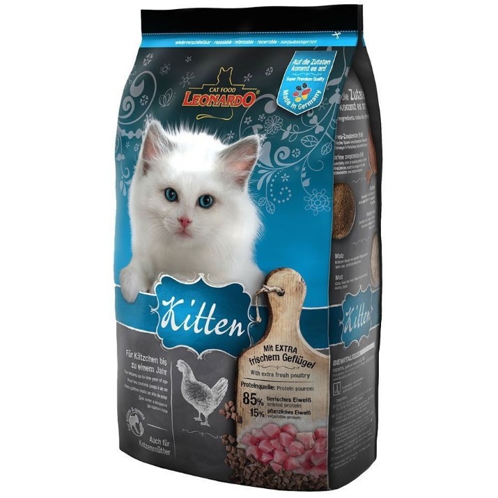 Hrană uscată pentru pisici Leonardo Kitten Chicken 7.5kg