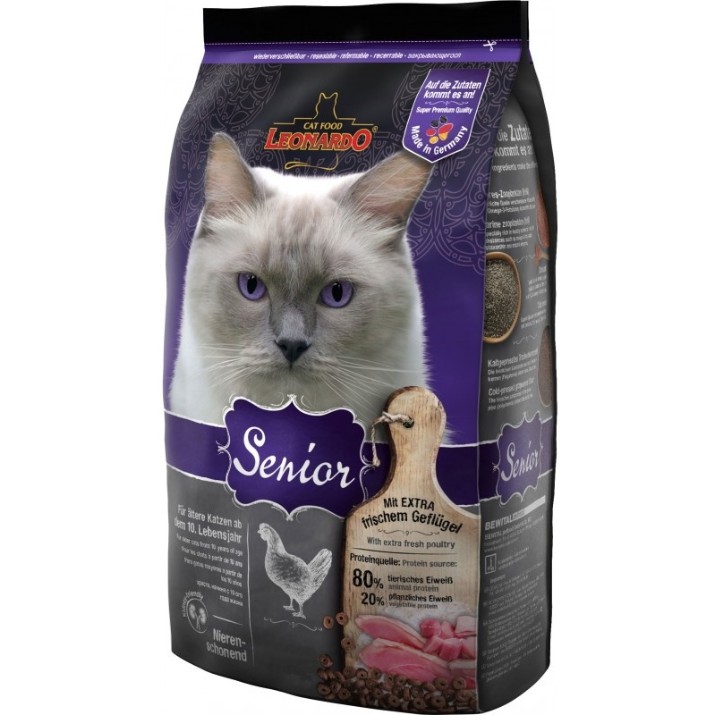 Сухой корм для кошек Leonardo Senior 7.5kg